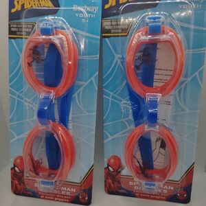 Spiderman Red and Blue Kids Swim Goggles